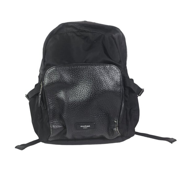 Storksak Luxe Hero Backpack Diaper Bag Water Resistant Black (Damaged) - Picture 1 of 16